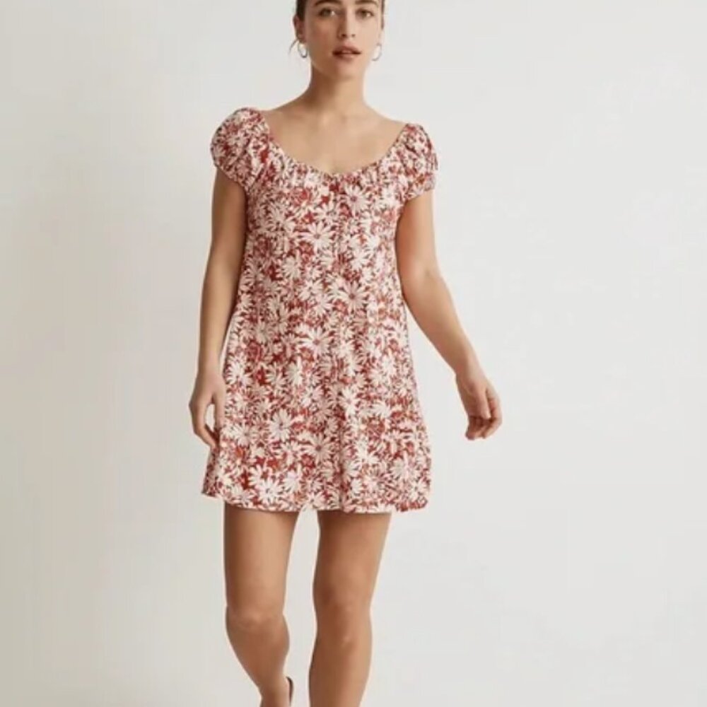 Madewell Margie Mini Dress in Abstract Flora